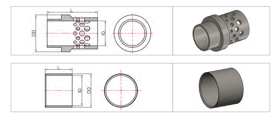 Technical Drawing of Carbide Trim and Ring