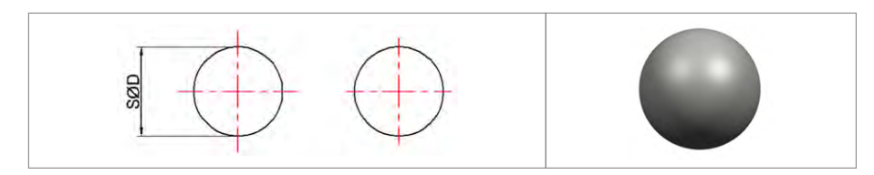 Technical Drawing of Valve Ball & Seat