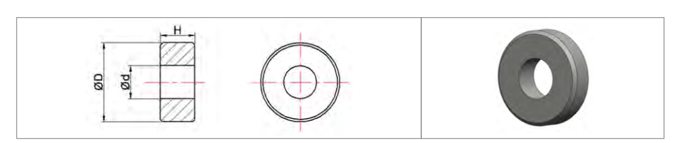 Technical Drawing of Valve Ball & Seat