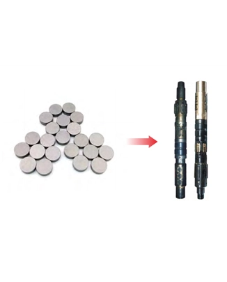 用于RTTS封隔器的硬质合金圆形刀片