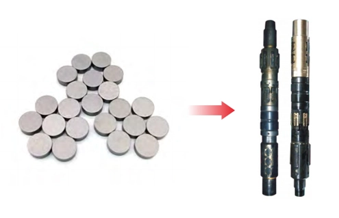用于RTTS封隔器的硬质合金圆形刀片