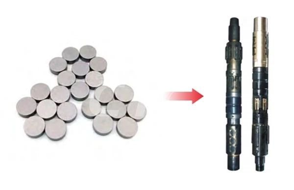 用于RTTS封隔器的硬质合金圆形刀片
