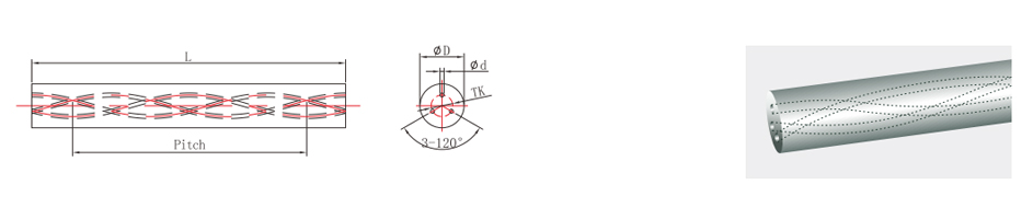 螺旋冷却孔 30°，总长 330mm，精密精磨成品