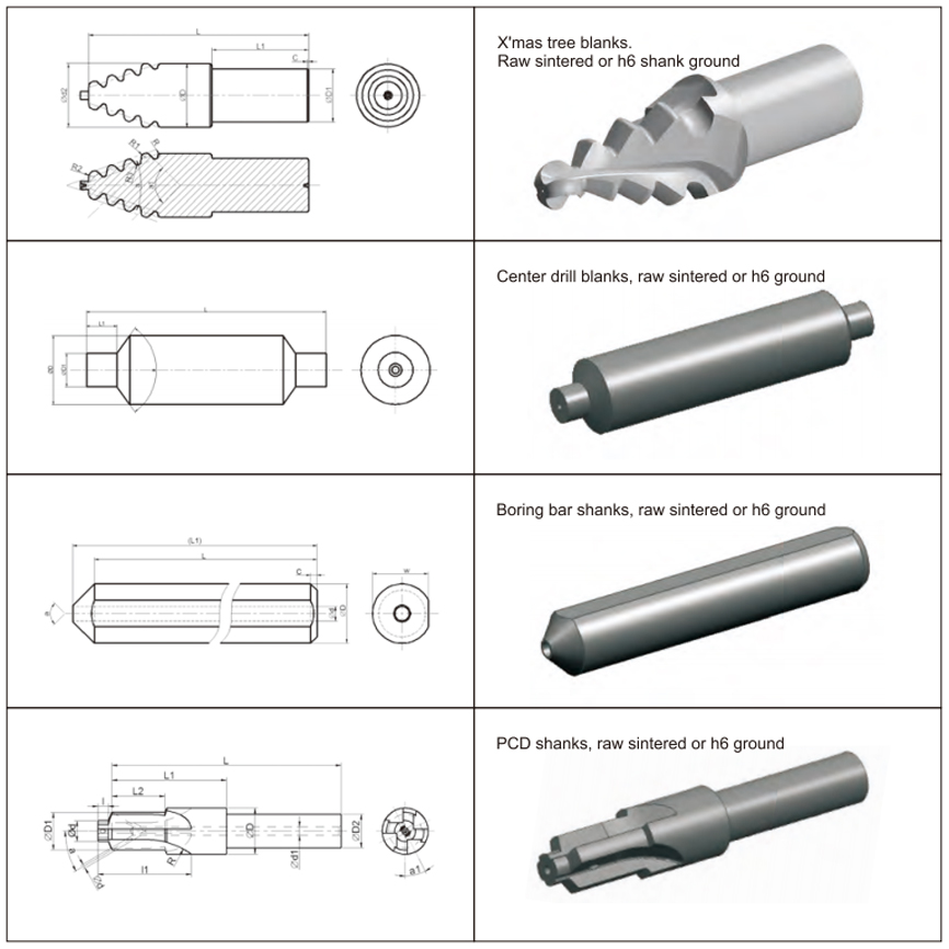 切削刀具预成型坯料